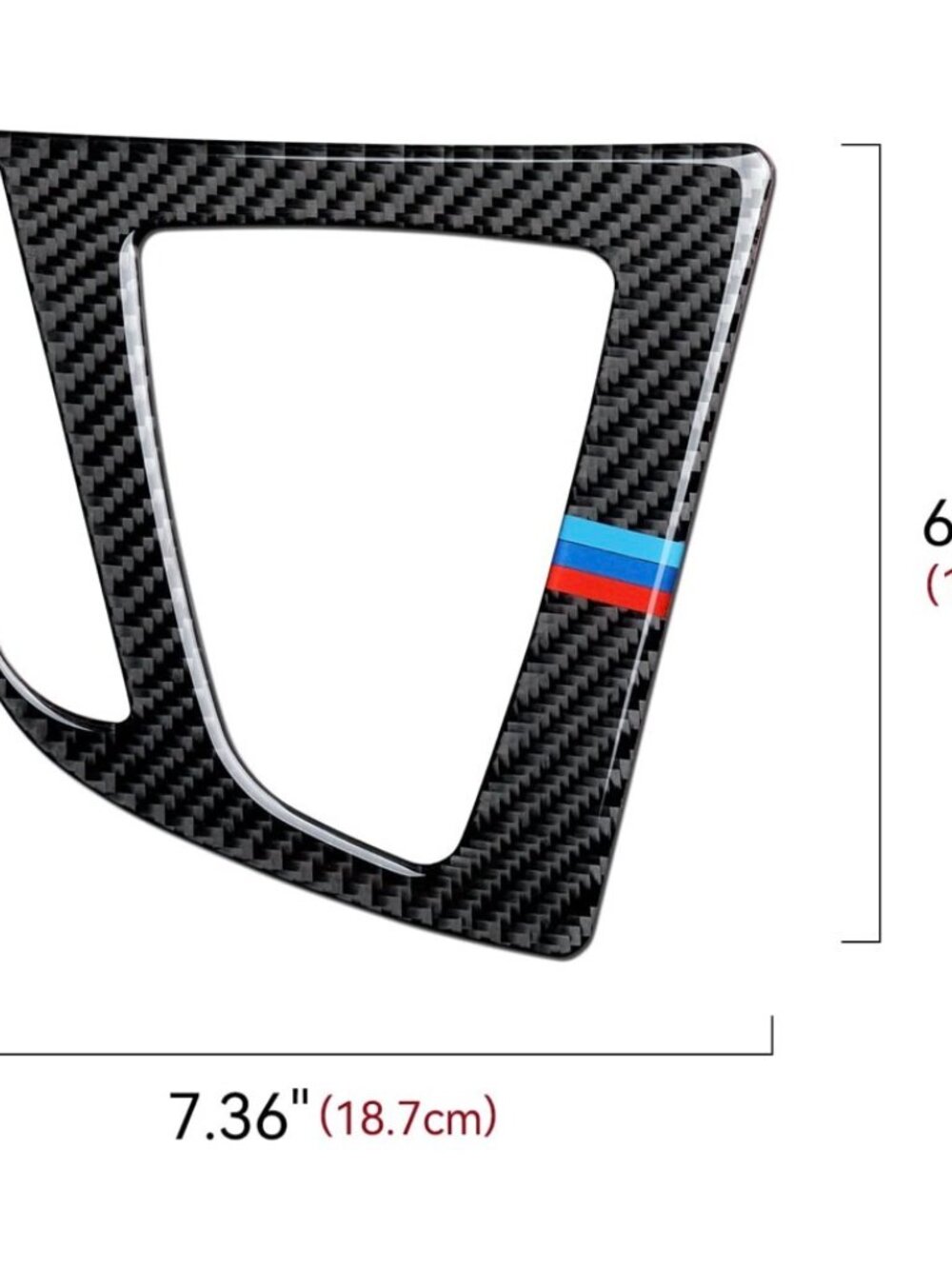 Car Gear Shift Panel Trim Carbon Fiber Decal Center Console Sticker fits for BMW - Picture 3 of 8